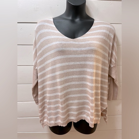 ❣️PISTACHE Oversized Striped Sweater Size L - Picture 1 of 8